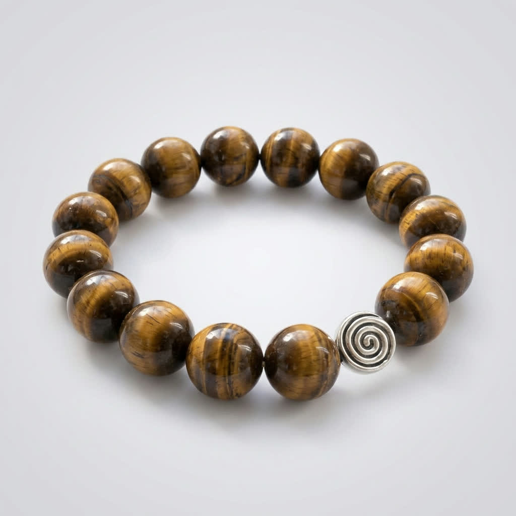 Spiral Abyss 16mm Crystal Bracelet | Grounding | Harmysoul