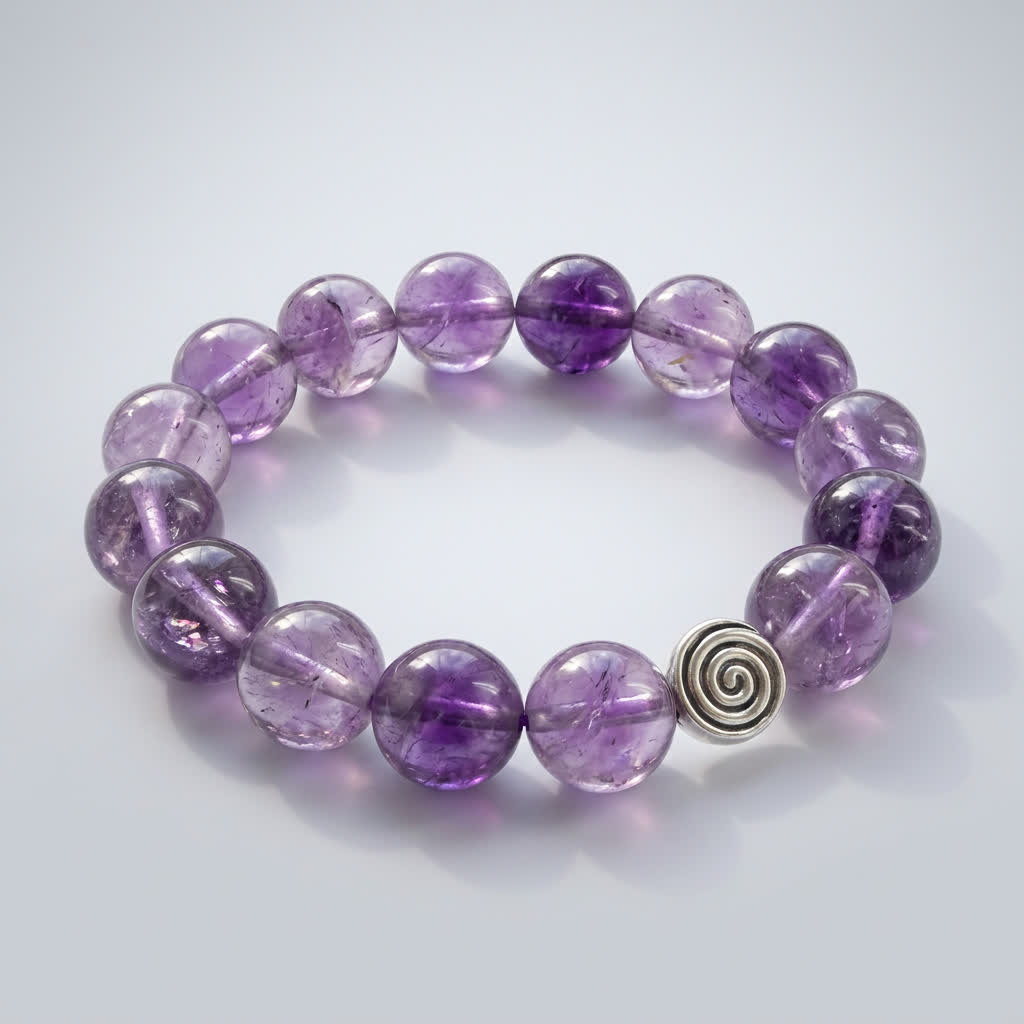 Spiral Abyss 16mm Crystal Bracelet | Grounding | Harmysoul