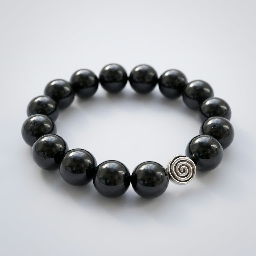Spiral Abyss 16mm Crystal Bracelet | Grounding | Harmysoul
