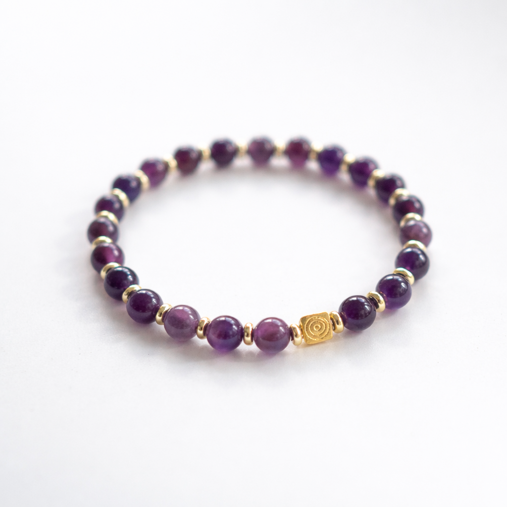 Spiral Axis 6mm Crystal Bracelet | Clarity & Alignment Bracelet | Harmysoul