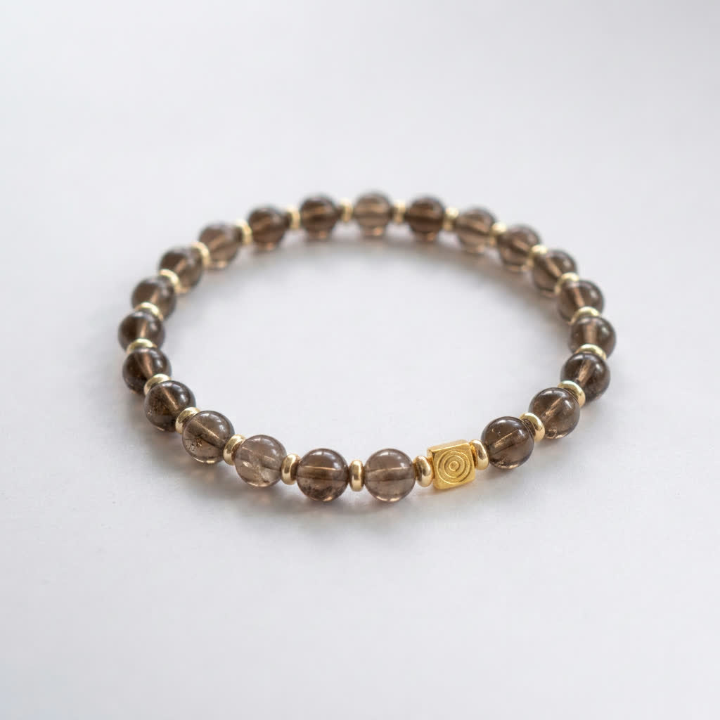 Spiral Axis 6mm Crystal Bracelet | Clarity & Alignment Bracelet | Harmysoul