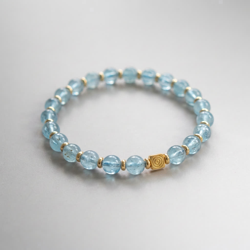 Spiral Axis 6mm Crystal Bracelet | Clarity & Alignment Bracelet | Harmysoul