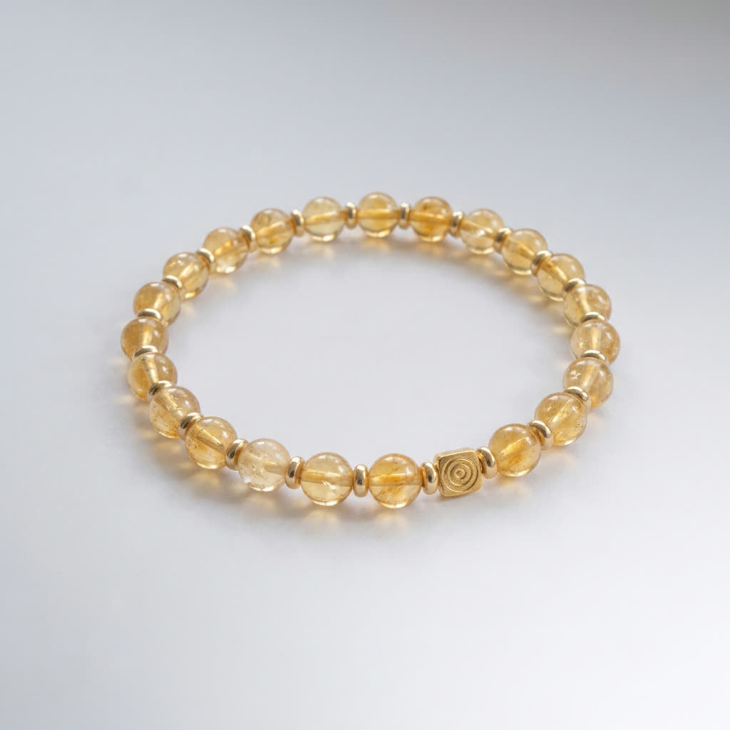 Spiral Axis 6mm Crystal Bracelet | Clarity & Alignment Bracelet | Harmysoul