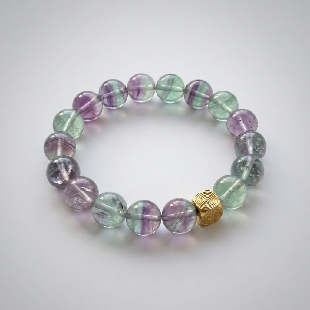 Spiral Echo 10mm Crystal Bracelet | Emotional Balance Bracelet | Harmysoul