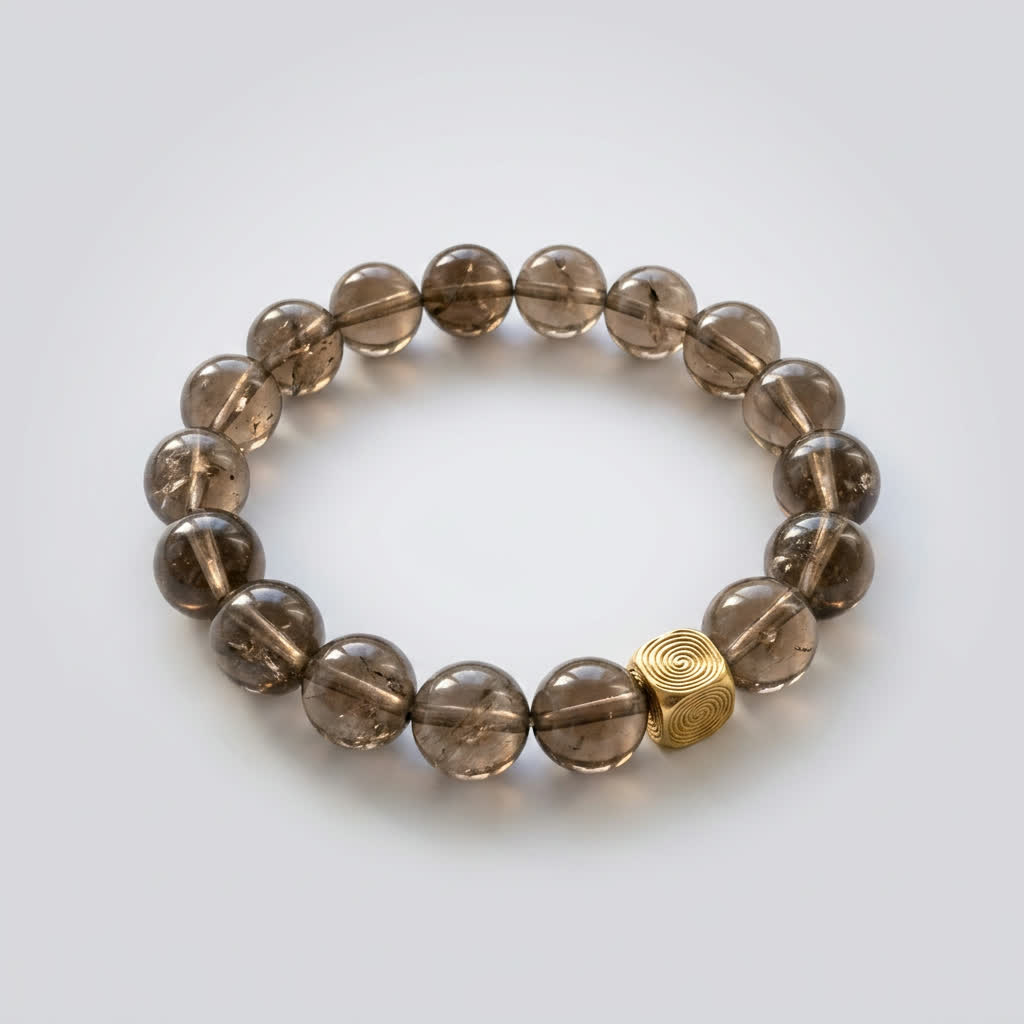 Spiral Echo 10mm Crystal Bracelet | Emotional Balance Bracelet | Harmysoul