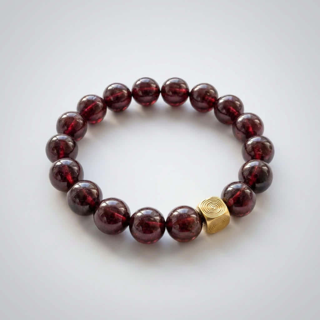 Spiral Echo 10mm Crystal Bracelet | Emotional Balance Bracelet | Harmysoul