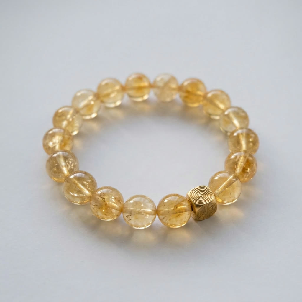 Spiral Echo 10mm Crystal Bracelet | Emotional Balance Bracelet | Harmysoul