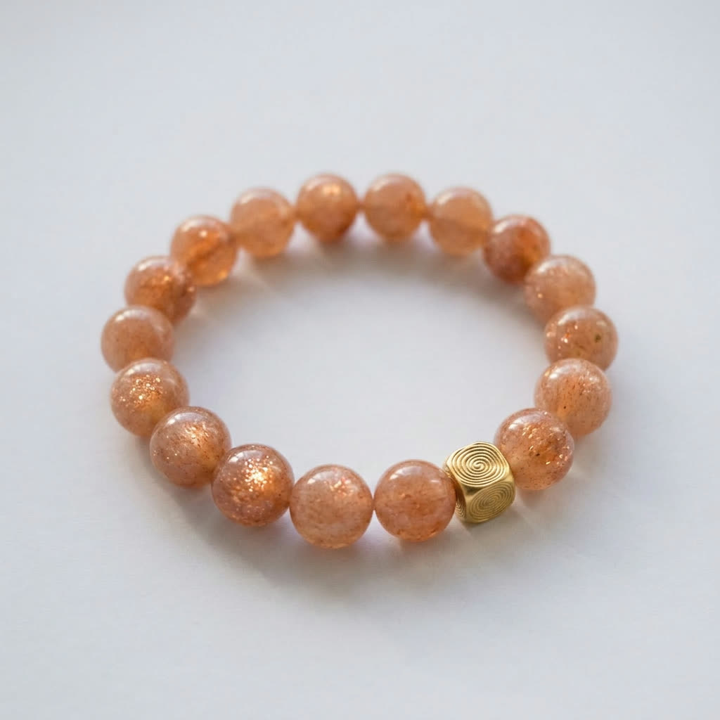 Spiral Echo 10mm Crystal Bracelet | Emotional Balance Bracelet | Harmysoul
