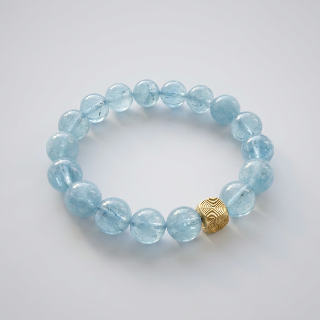 Spiral Echo 10mm Crystal Bracelet | Emotional Balance Bracelet | Harmysoul