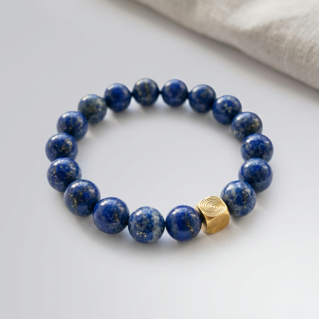 Spiral Echo 10mm Crystal Bracelet | Emotional Balance Bracelet | Harmysoul