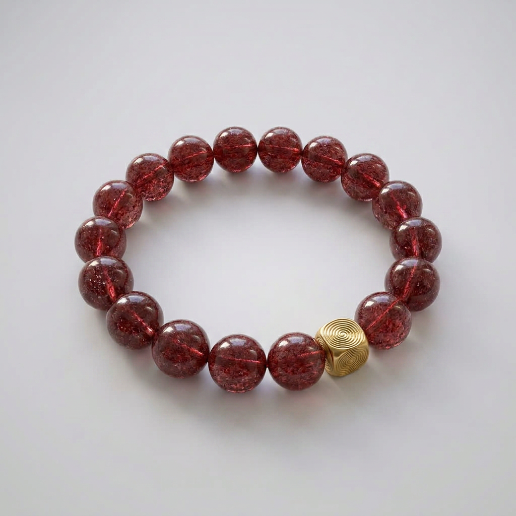 Spiral Echo 10mm Crystal Bracelet | Emotional Balance Bracelet | Harmysoul