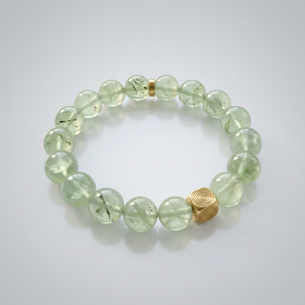 Spiral Echo 10mm Crystal Bracelet | Emotional Balance Bracelet | Harmysoul