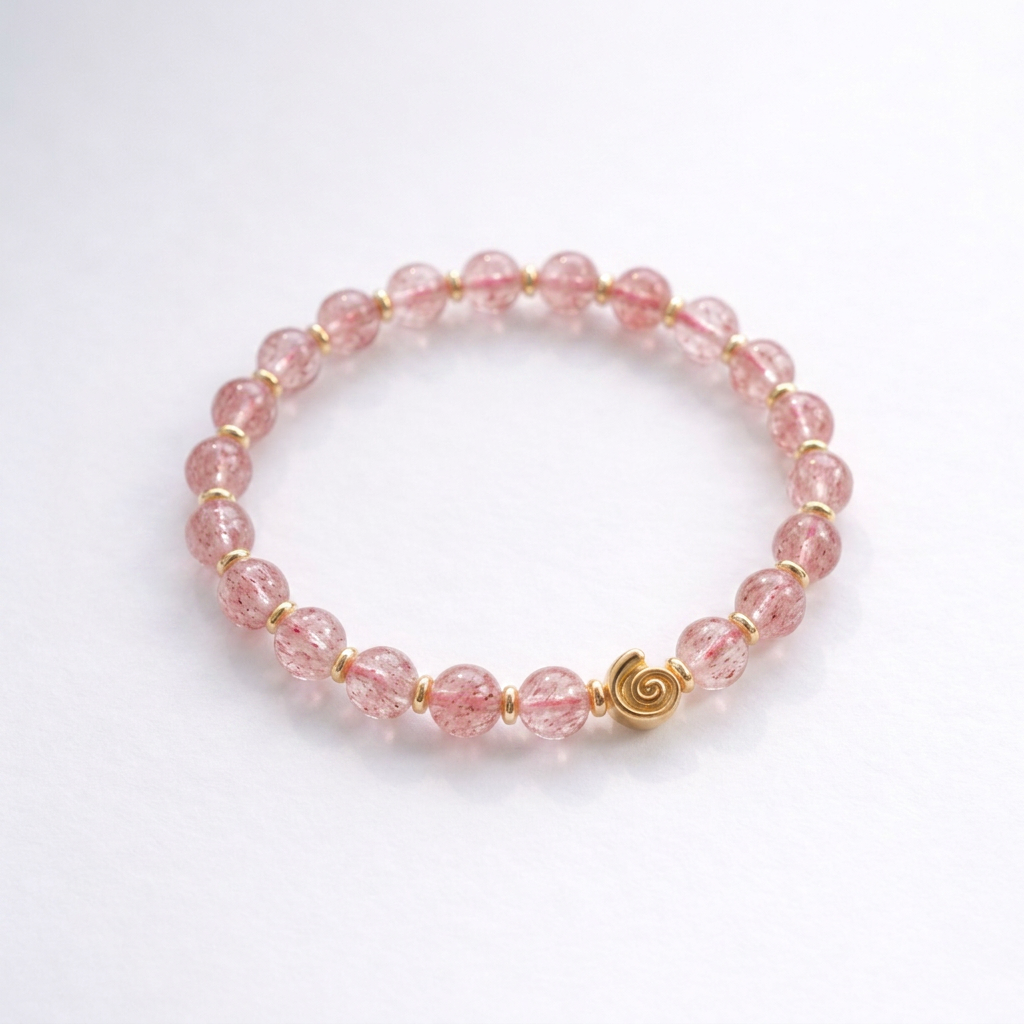 Spiral Gravity 6mm Crystal Bracelet | Delicate Grounding Bracelet | Harmysoul