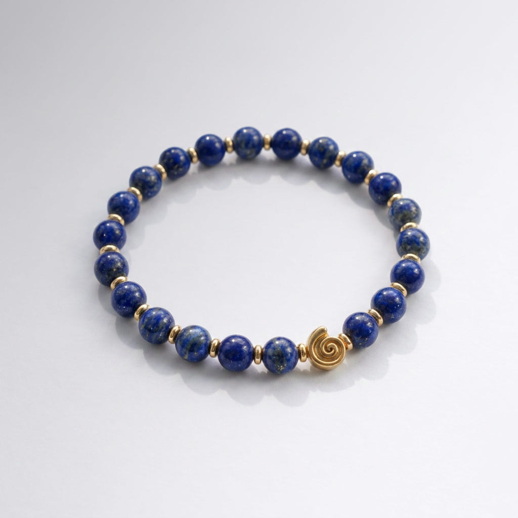 Spiral Gravity 6mm Crystal Bracelet | Delicate Grounding Bracelet | Harmysoul