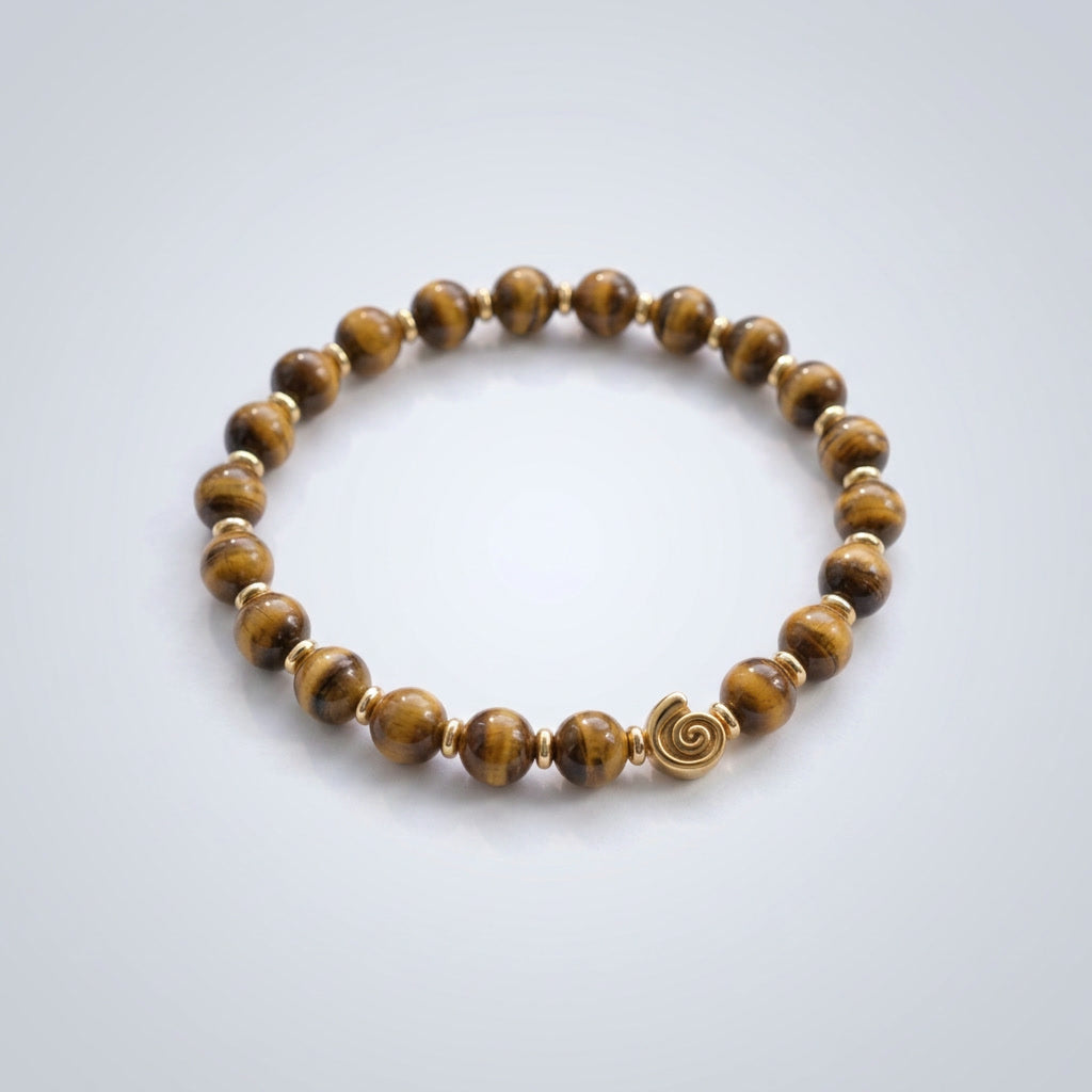 Spiral Gravity 6mm Crystal Bracelet | Delicate Grounding Bracelet | Harmysoul