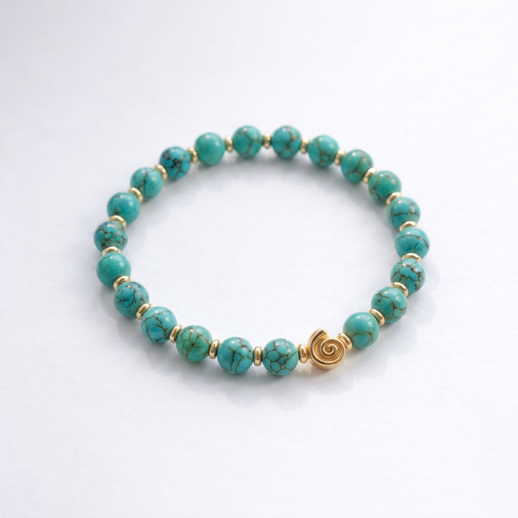 Spiral Gravity 6mm Crystal Bracelet | Delicate Grounding Bracelet | Harmysoul