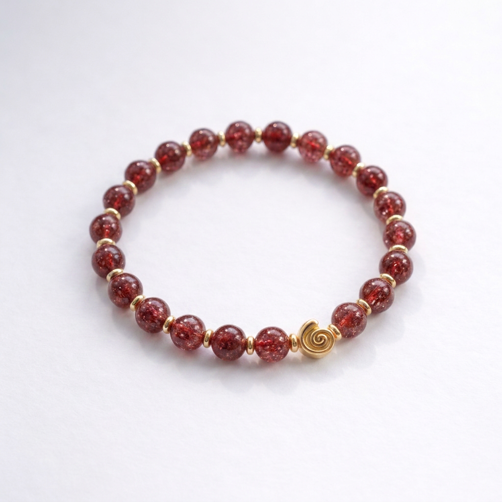 Spiral Gravity 6mm Crystal Bracelet | Delicate Grounding Bracelet | Harmysoul