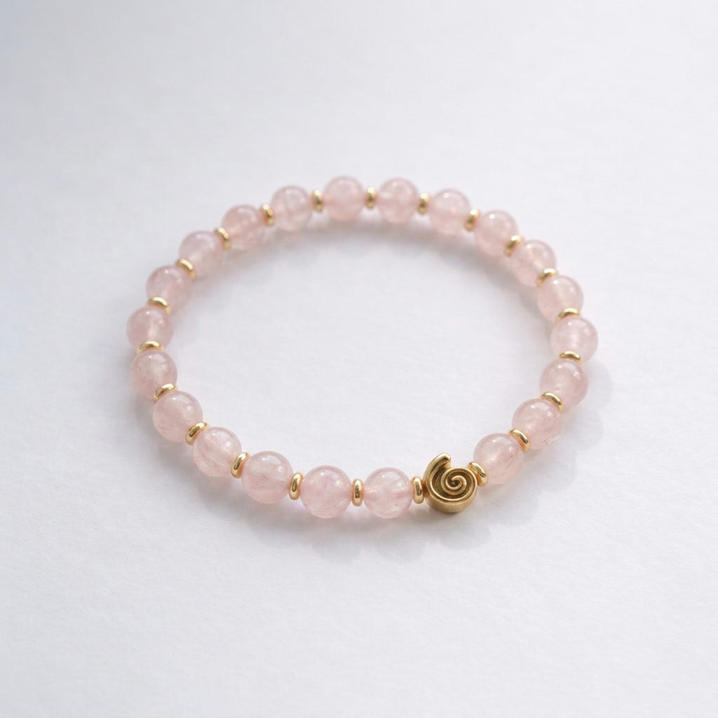 Spiral Gravity 6mm Crystal Bracelet | Delicate Grounding Bracelet | Harmysoul
