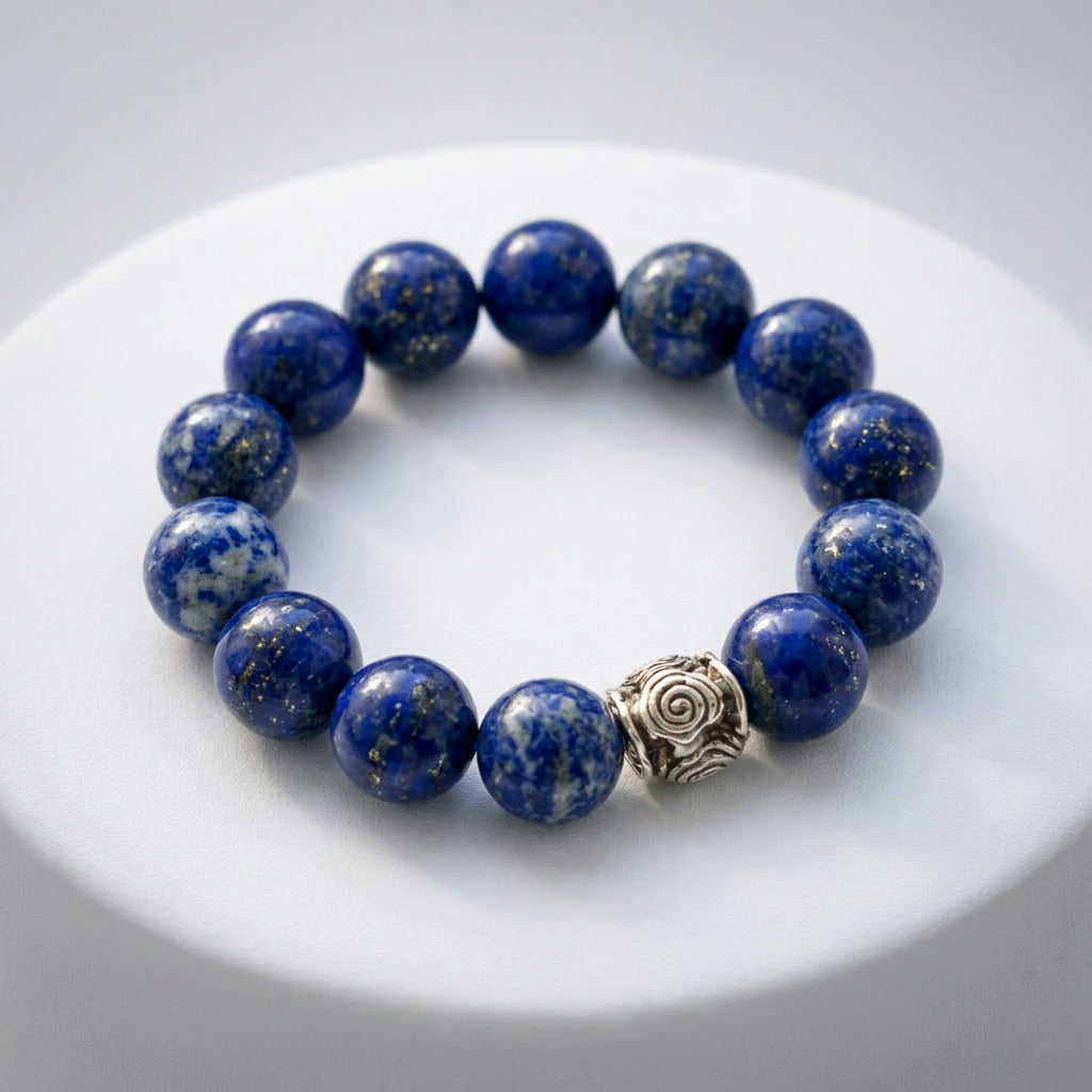 Spiral Guardian 14mm Crystal Bracelet | Protection & Grounding | Harmysoul