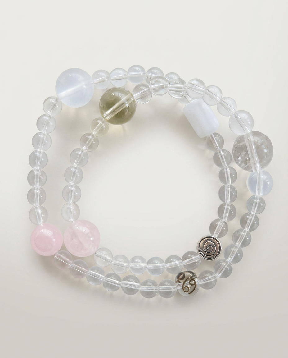 ♋ Cancer · Emotional Safety Double Layer Bracelet