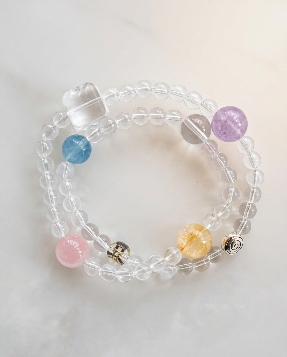 ♊ Gemini · Balance & Expression Double Layer Bracelet