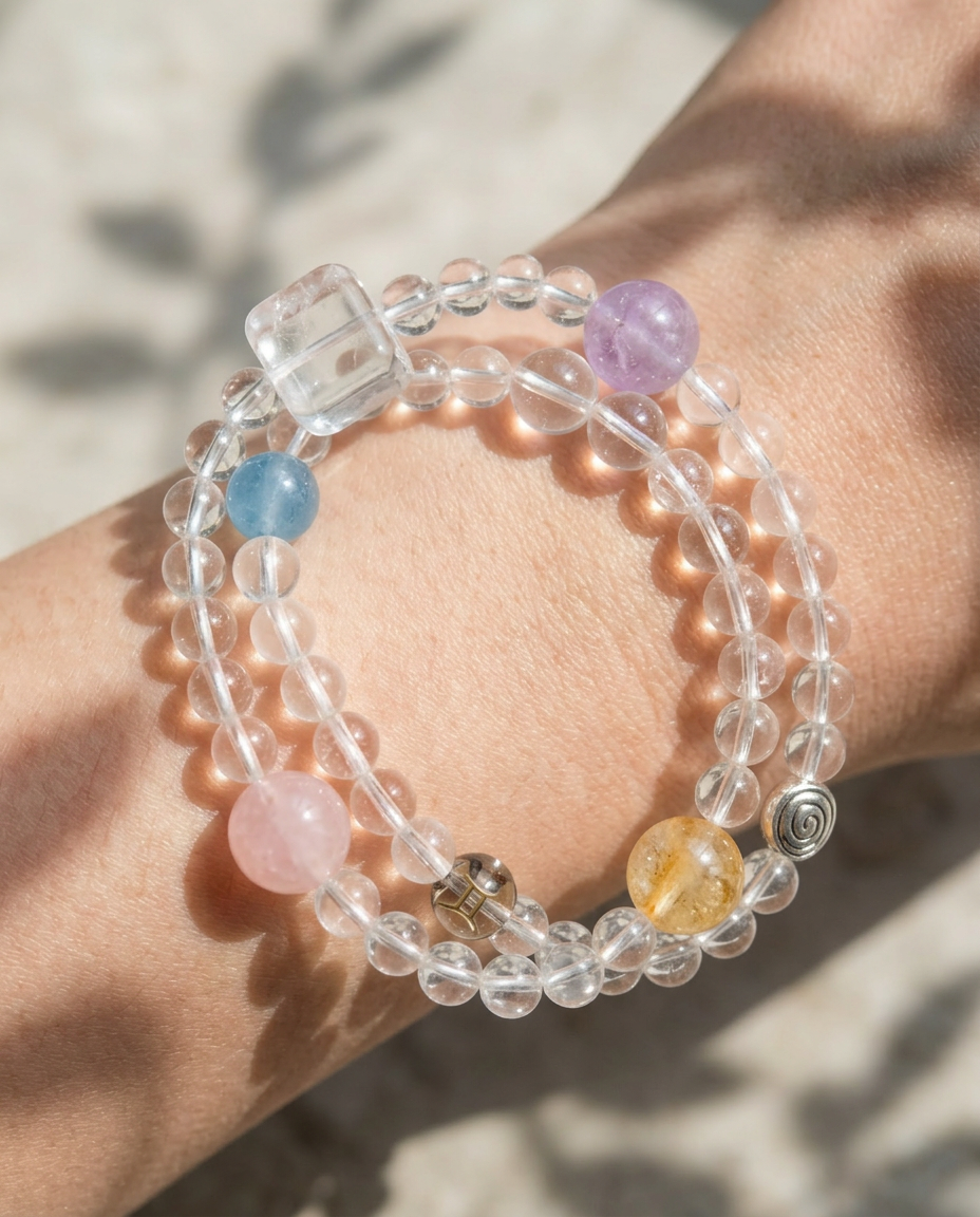 ♊ Gemini · Balance & Expression Double Layer Bracelet
