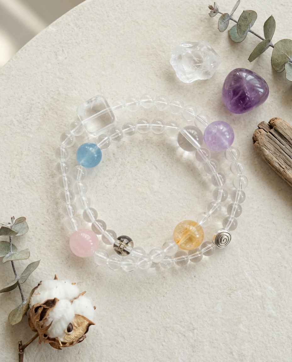 ♊ Gemini · Balance & Expression Double Layer Bracelet