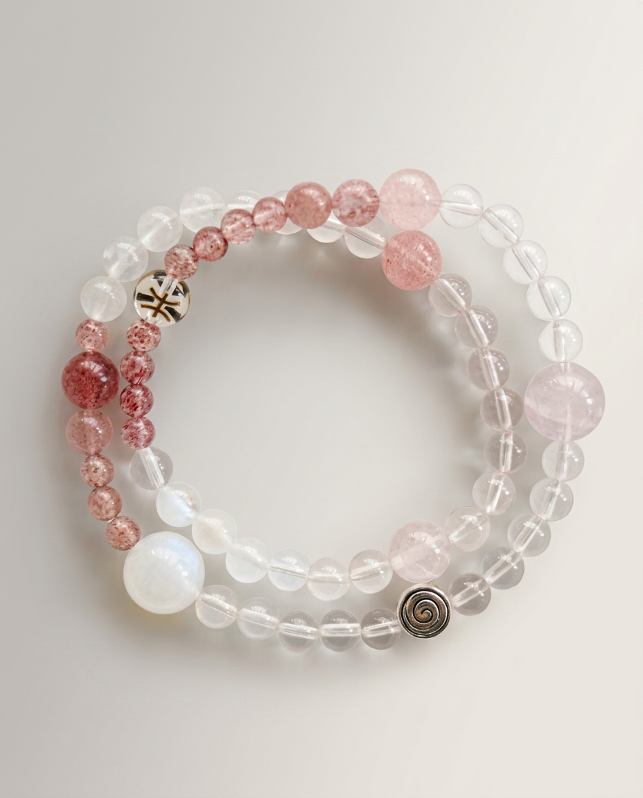 ♓ Pisces · Intuition & Flow Double Layer Bracelet