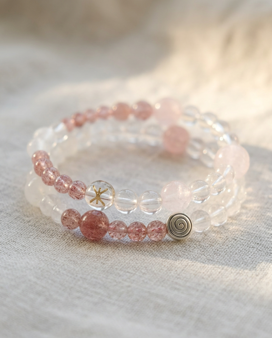 ♓ Pisces · Intuition & Flow Double Layer Bracelet