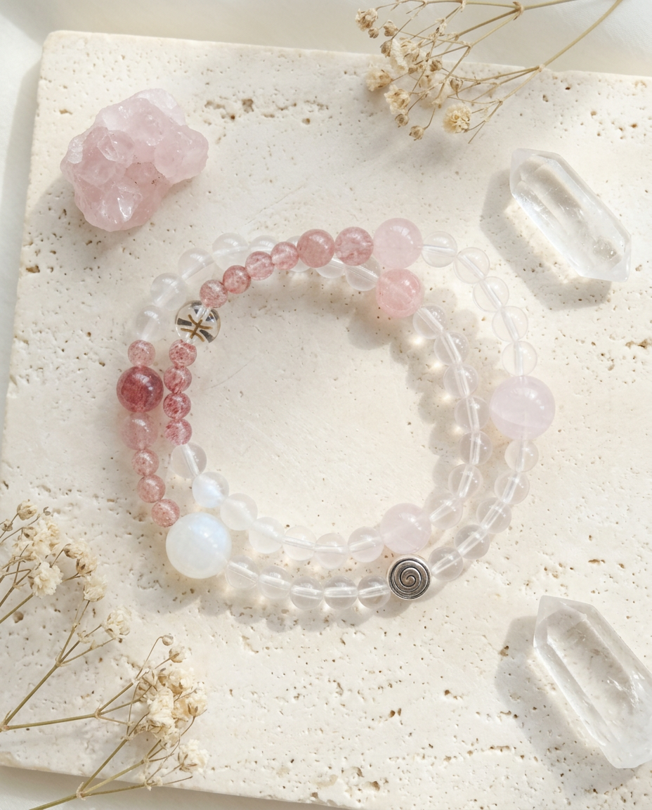 ♓ Pisces · Intuition & Flow Double Layer Bracelet