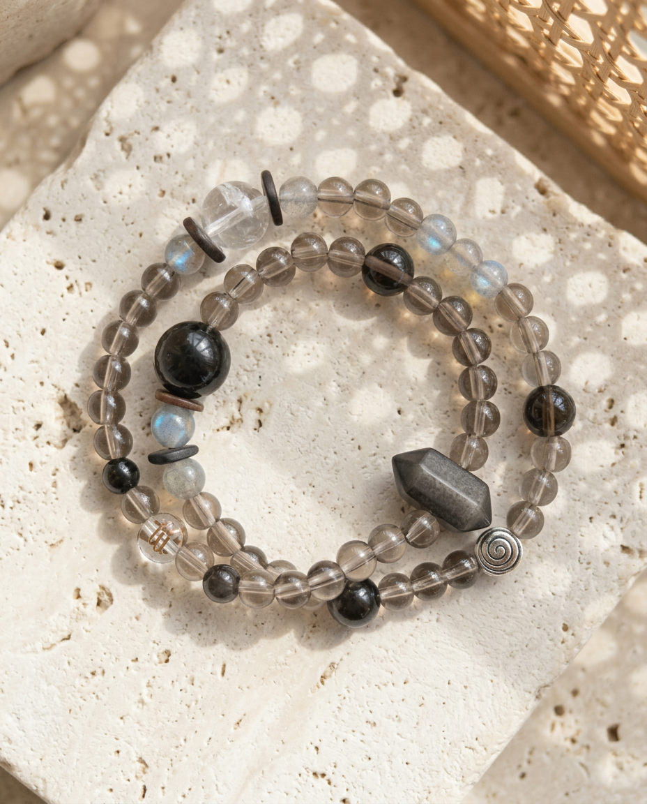 ♏ Scorpio · Protection & Transformation Double Layer Bracelet