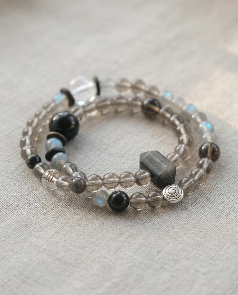 ♏ Scorpio · Protection & Transformation Double Layer Bracelet