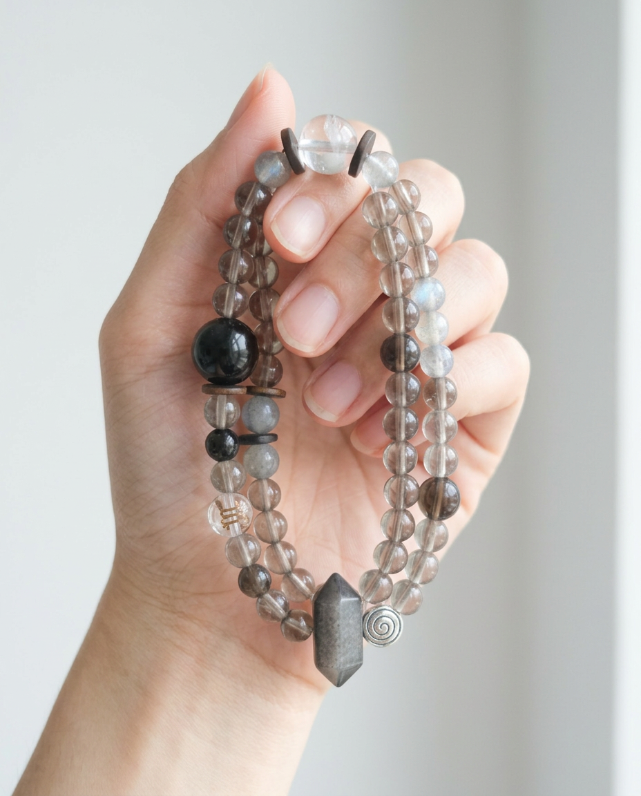 ♏ Scorpio · Protection & Transformation Double Layer Bracelet