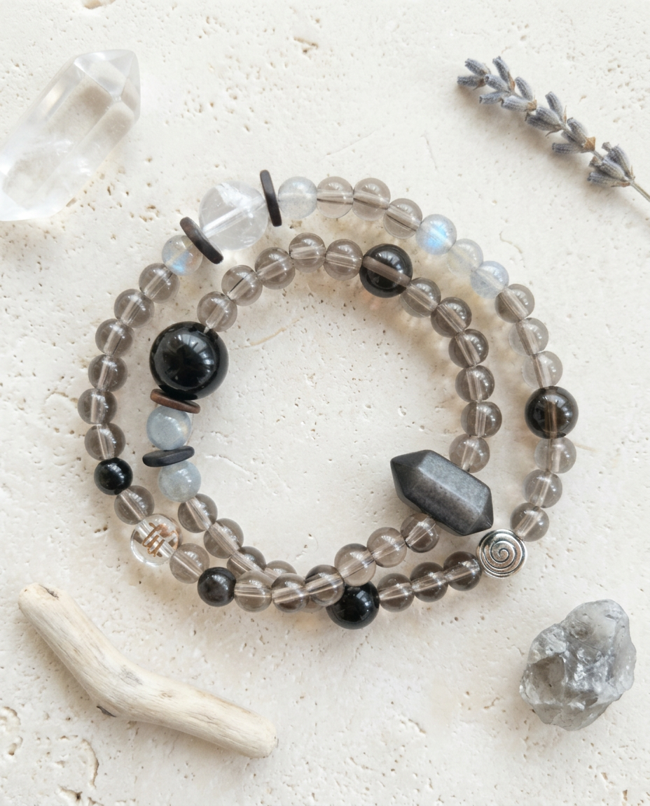 ♏ Scorpio · Protection & Transformation Double Layer Bracelet