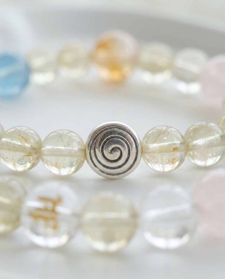 ♍ Virgo · Clarity & Grounding Double Layer Bracelet