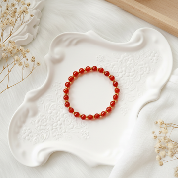 Vitality & Inner Strength – Red Agate Bracelet