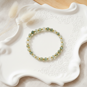 Clarity & Renewal – Green Rutilated Quartz Bracelet