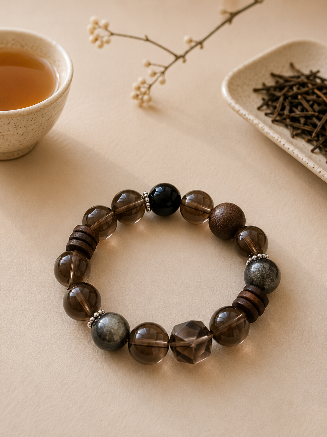 Aged Oolong tea-inspired ritual bracelet