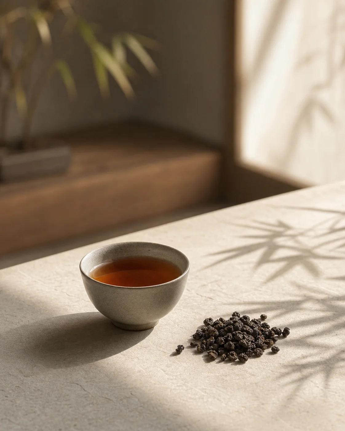 Aged Oolong in a Chinese tea atmosphere