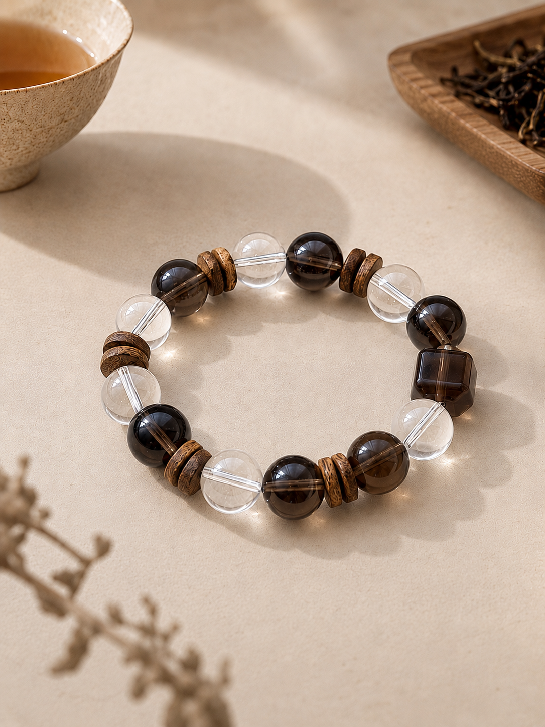 Clear White Tea tea-inspired ritual bracelet