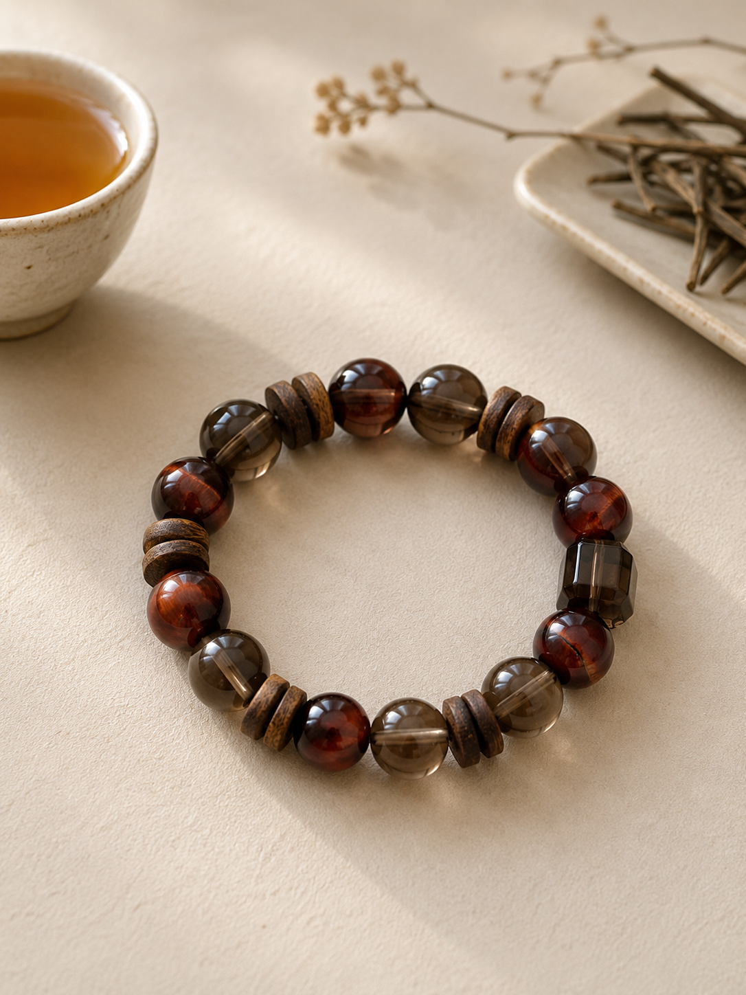 Dan Yan Da Hong Pao tea-inspired ritual bracelet