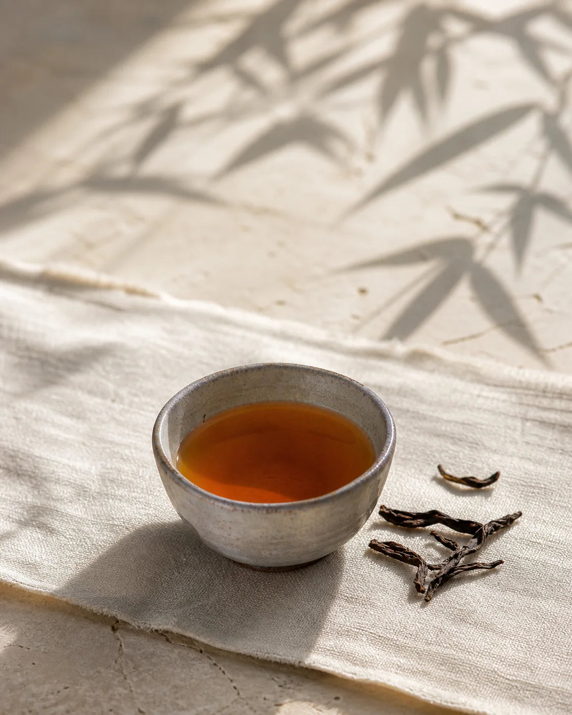 Dan Yan Da Hong Pao in a Chinese tea atmosphere