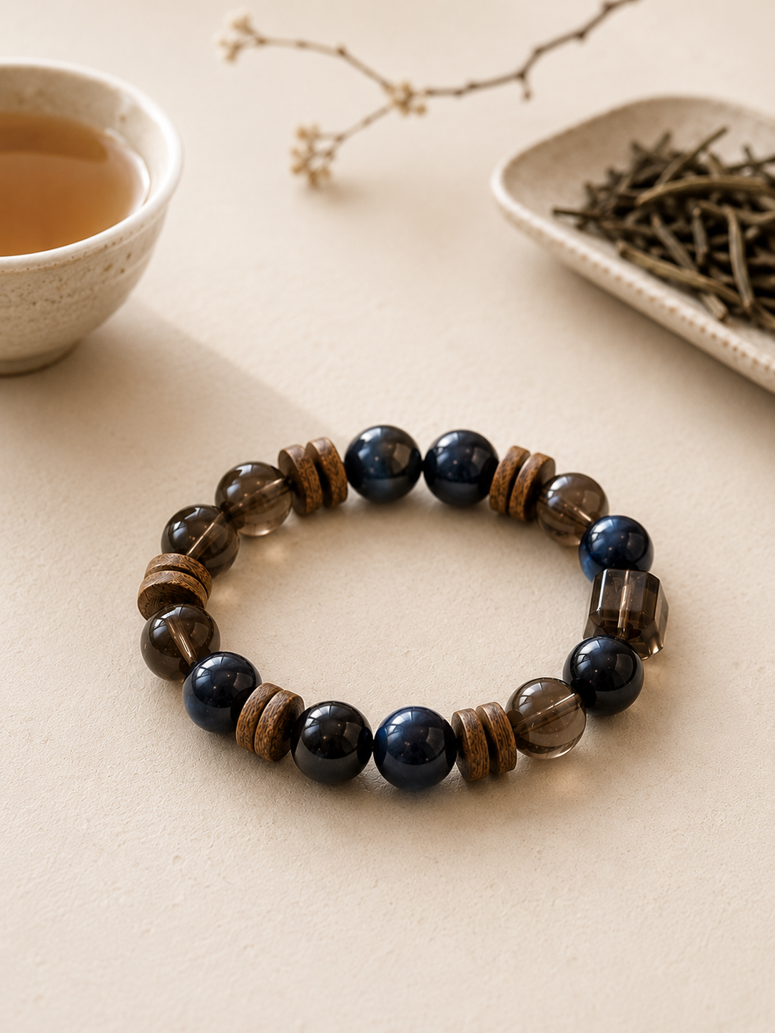 Ink Pu’er tea-inspired ritual bracelet