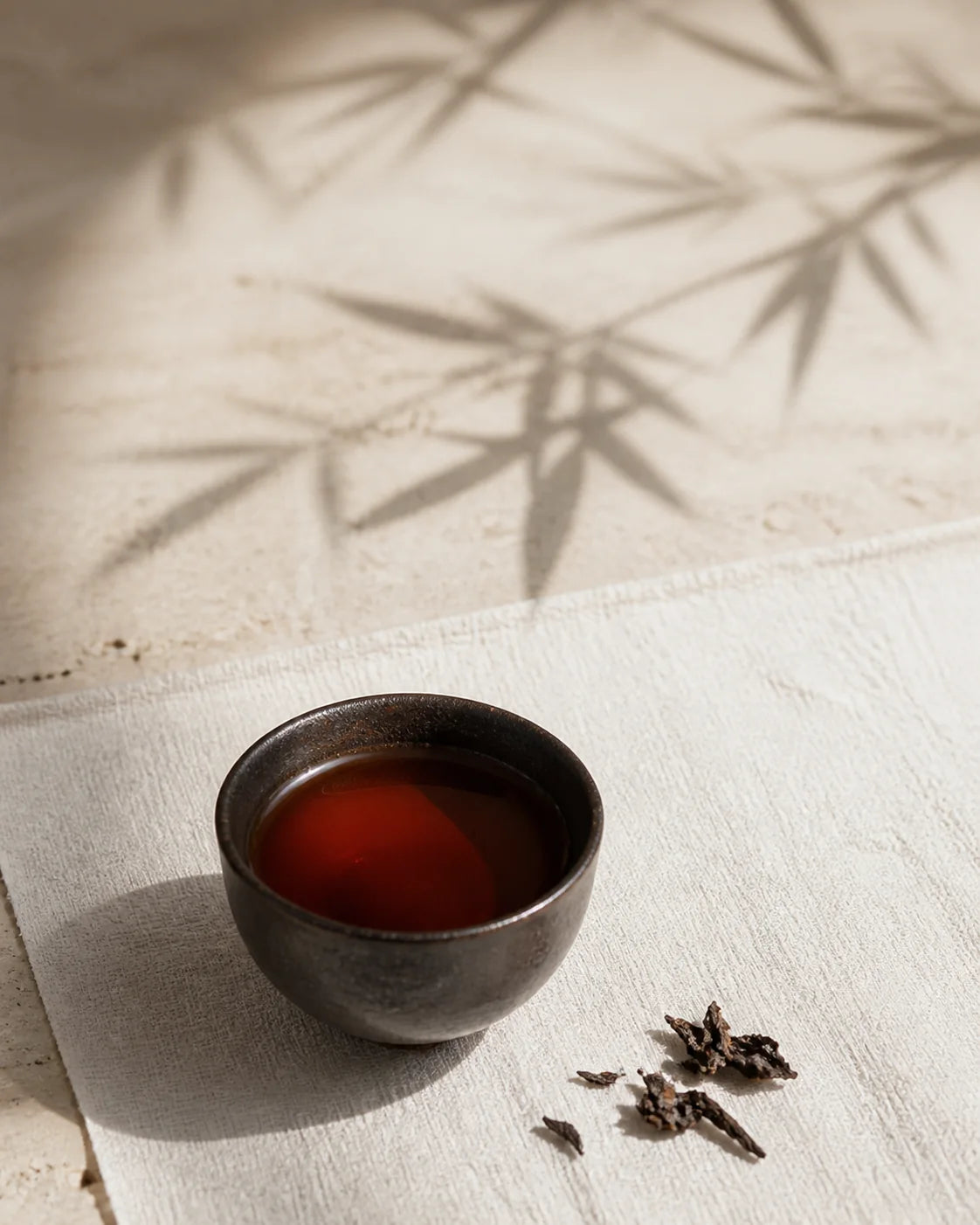 Ripe Pu’er in a Chinese tea atmosphere