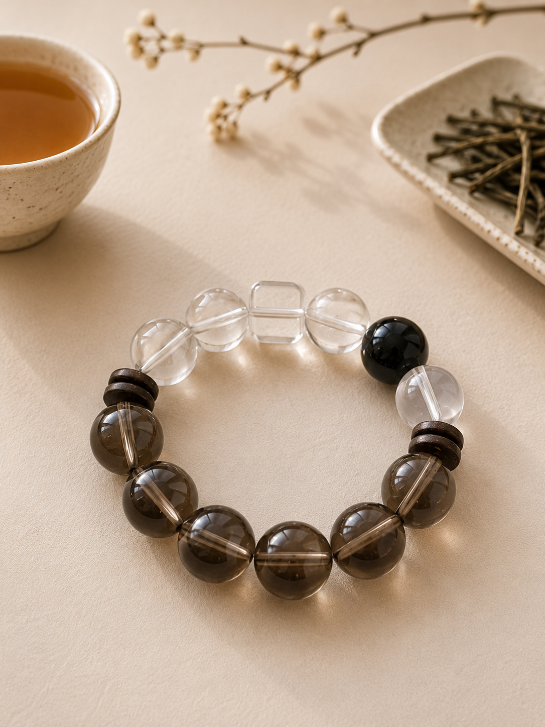White Peony tea-inspired ritual bracelet