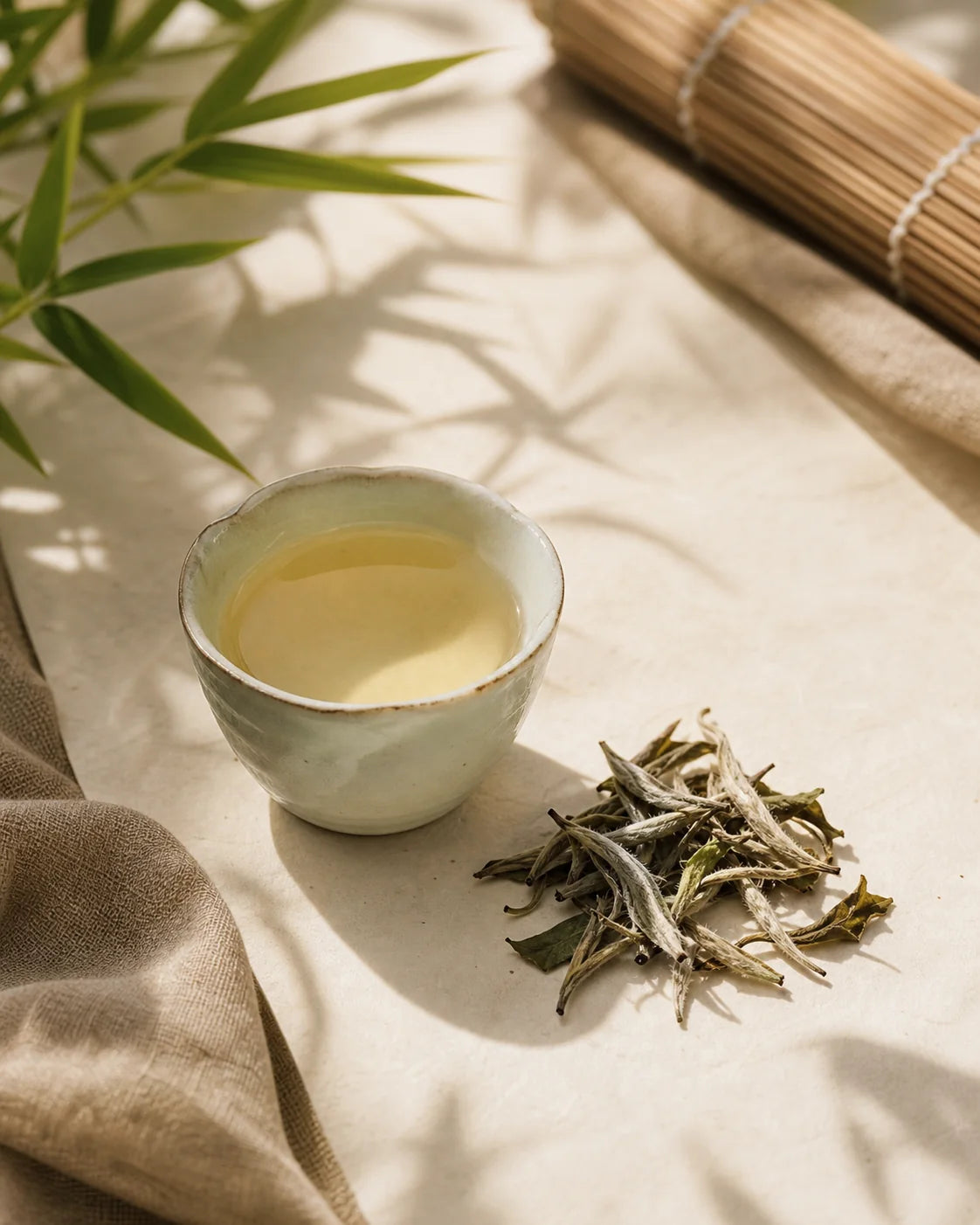 White Peony in a Chinese tea atmosphere